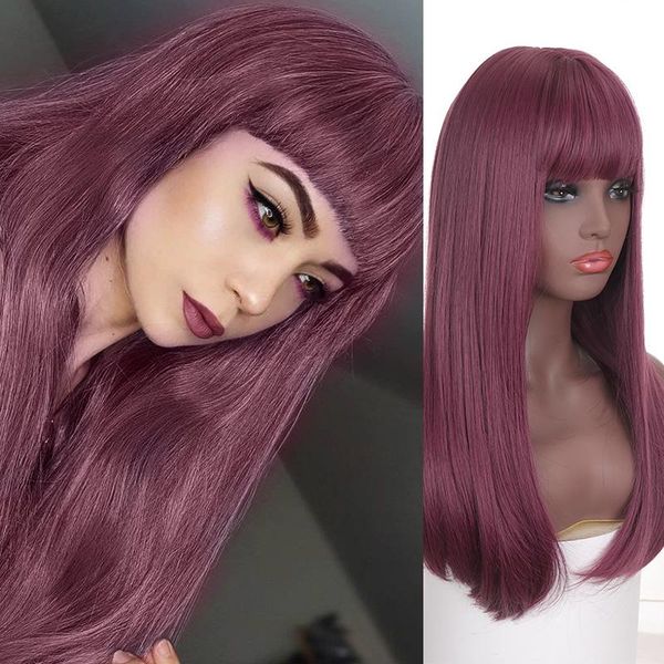 synthetic wigs ailiade long straight purple with bangs for women african american lolita cosplay daily party heat resistant, Black
synthetic wigs ailiade long straight purple with bangs for women african american lolita cosplay daily party heat resistant, Black