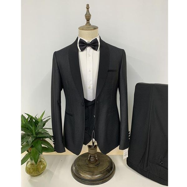 men's suits & blazers suit 3 pics business lapel small grid single row one button slim fit for formal weeding groomsmen (no tie) 2021, White;black
men's suits & blazers suit 3 pics business lapel small grid single row one button slim fit for formal weeding groomsmen (no tie) 2021, White;black