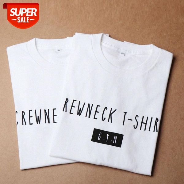 spring and summer short-sleeved t-shirt couple students white cotton printing casual letters men women tee #lc8w, White;black
spring and summer short-sleeved t-shirt couple students white cotton printing casual letters men women tee #lc8w, White;black
