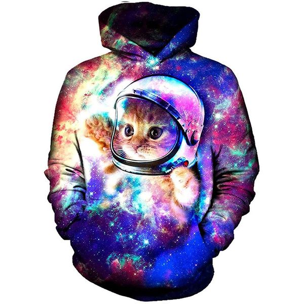 cat wearing a helmet 3d printed hoodie visual impact party punk goth round neck american sweater hoodie, Black
cat wearing a helmet 3d printed hoodie visual impact party punk goth round neck american sweater hoodie, Black