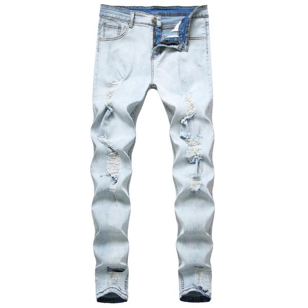 men's jeans fashion ripped knee hole skinny ripped destroyed stretch slim fit casual pants 927, Blue
men's jeans fashion ripped knee hole skinny ripped destroyed stretch slim fit casual pants 927, Blue