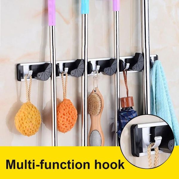 hooks & rails multifunctional adhesive wall mounted mop hanger organizer kitchen broom rack bathroom holder brush hook
hooks & rails multifunctional adhesive wall mounted mop hanger organizer kitchen broom rack bathroom holder brush hook