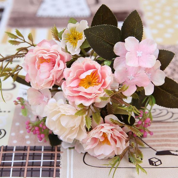 decorative flowers & wreaths artificial silk rose 4 head 5 small bud bouquet wedding home retro fake flower party diy decoration
decorative flowers & wreaths artificial silk rose 4 head 5 small bud bouquet wedding home retro fake flower party diy decoration