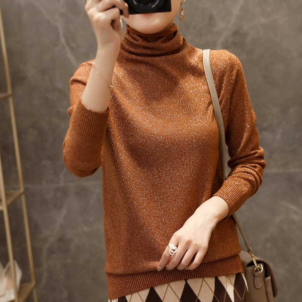 women's sweaters bright silk turtleneck women sweater autumn winter korean streetwear jumper bling pull femme hiver knitted pullover 5q, White;black
women's sweaters bright silk turtleneck women sweater autumn winter korean streetwear jumper bling pull femme hiver knitted pullover 5q, White;black