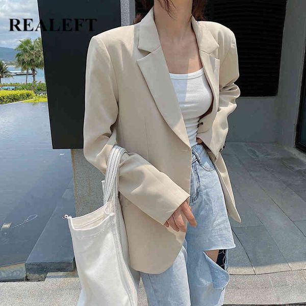 spring summer casual single-breasted women blazers notched collar full sleeve loose jacket female basic outwear 210428, White;black
spring summer casual single-breasted women blazers notched collar full sleeve loose jacket female basic outwear 210428, White;black