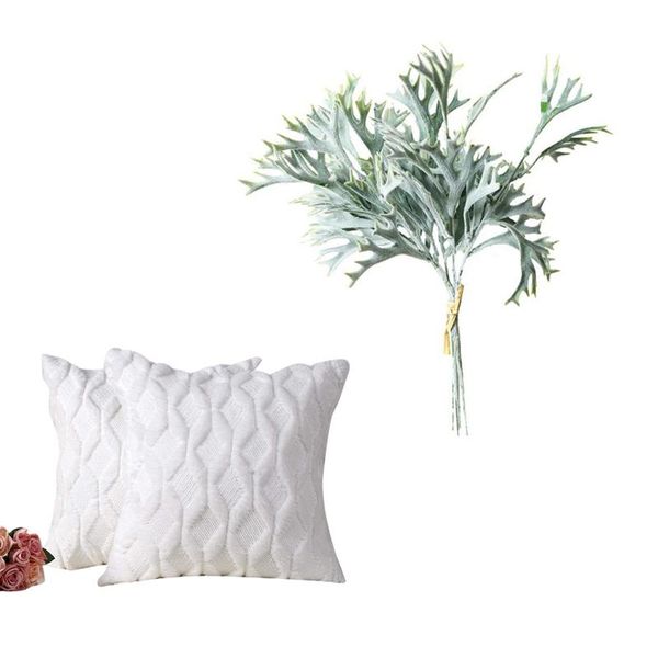 pillow case 2 pcs soft plush short wool decorative throw covers & 5 bundle flocked antlers grass artificial flowers
pillow case 2 pcs soft plush short wool decorative throw covers & 5 bundle flocked antlers grass artificial flowers