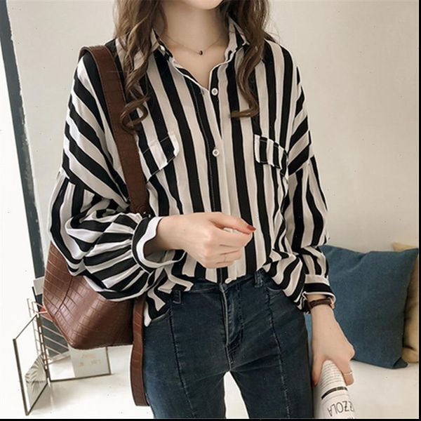 women plus size and shirt blouse fashion striped long sleeve casual loose turn down collar summer autumn, White
women plus size and shirt blouse fashion striped long sleeve casual loose turn down collar summer autumn, White