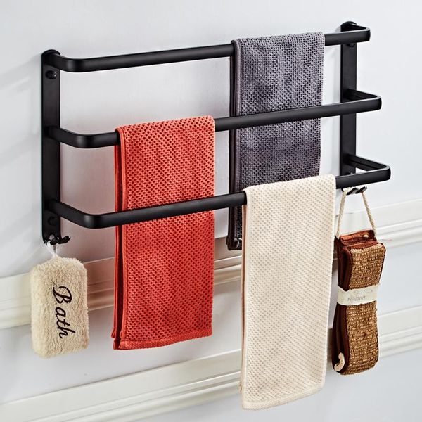 towel racks hanger wall mounted 40-50 cm rack aluminum bathroom hanging robe hook shelve 3 layer matte black holder
towel racks hanger wall mounted 40-50 cm rack aluminum bathroom hanging robe hook shelve 3 layer matte black holder