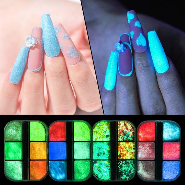 nail glitter 6 grids/box luminous pigment powder set shinny ombre chrome dust diy gel polish manicure for nails art decoration, Silver;gold
nail glitter 6 grids/box luminous pigment powder set shinny ombre chrome dust diy gel polish manicure for nails art decoration, Silver;gold