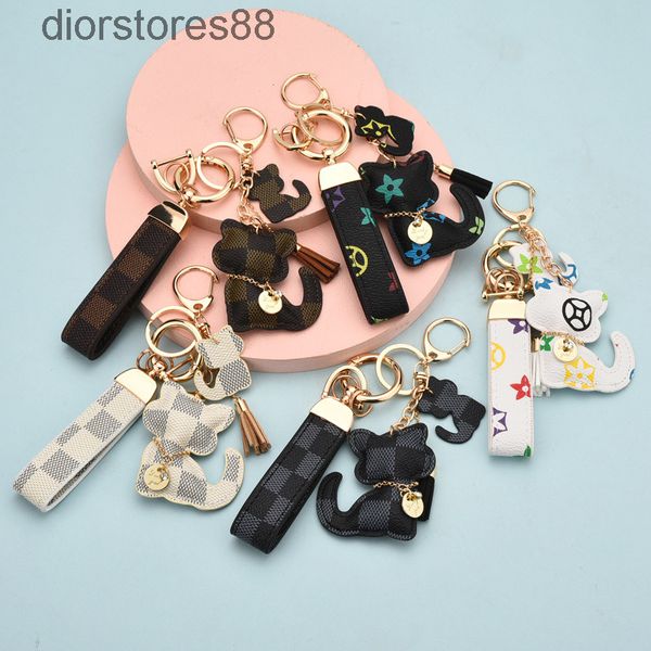 key chain creative bag leather pendant old flower tassel net red dog men's car rope, Silver
key chain creative bag leather pendant old flower tassel net red dog men's car rope, Silver