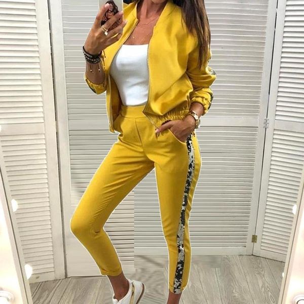 sequin stitching two piece women tracksuits set sport suit casual long sleeve jacket sweatpant zipper gym fitness tracksuit, Gray
sequin stitching two piece women tracksuits set sport suit casual long sleeve jacket sweatpant zipper gym fitness tracksuit, Gray