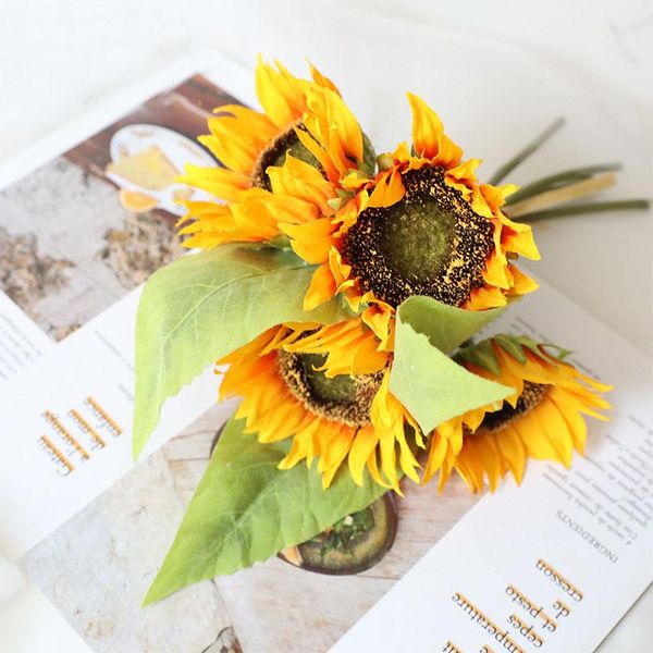 silk sunflower bouquet fake yellow artificial flowers wall fabric wedding garden decoration green plant luxury home decor craft decorative &
silk sunflower bouquet fake yellow artificial flowers wall fabric wedding garden decoration green plant luxury home decor craft decorative &
