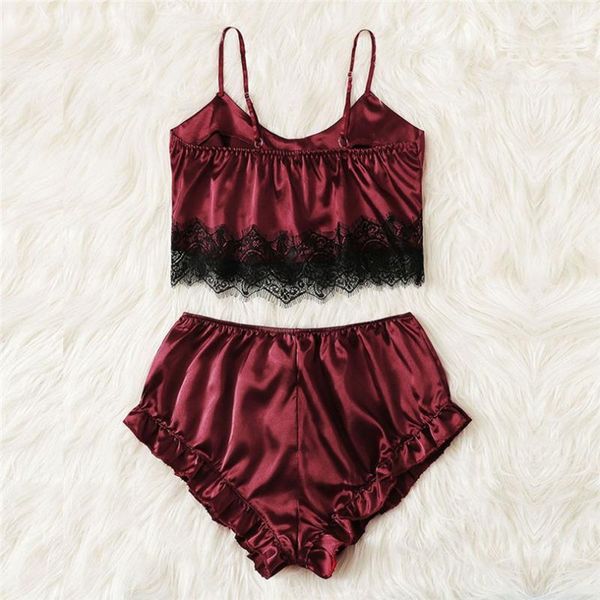 bras sets fashion women exotic set satin lace trim camisole shorts bow sleepwear pajamas lingerie micro bikini shop #3d3, Red;black
bras sets fashion women exotic set satin lace trim camisole shorts bow sleepwear pajamas lingerie micro bikini shop #3d3, Red;black