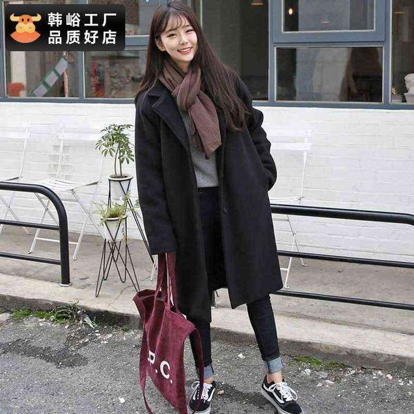 student tweed coat female korean winter dress loose medium long small black thickened woolen fashion
student tweed coat female korean winter dress loose medium long small black thickened woolen fashion