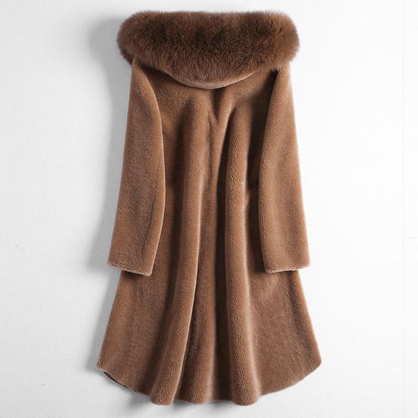 women's fur & faux coat women sheep 2021 shearing wool autumn winter jacket woman real collar manteau femme hiver kj1072, Black
women's fur & faux coat women sheep 2021 shearing wool autumn winter jacket woman real collar manteau femme hiver kj1072, Black
