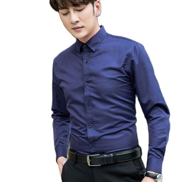 spring and autumn mainly promote the solid color business leisure long-sleeve shirt all-match slim sale navy blue men's casual shirts, White;black
spring and autumn mainly promote the solid color business leisure long-sleeve shirt all-match slim sale navy blue men's casual shirts, White;black