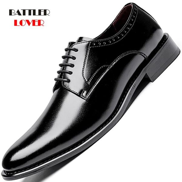 men genuine leather business dress casual shoes for male soft cow wedding oxfords homme fashion comfortable daily, Black
men genuine leather business dress casual shoes for male soft cow wedding oxfords homme fashion comfortable daily, Black