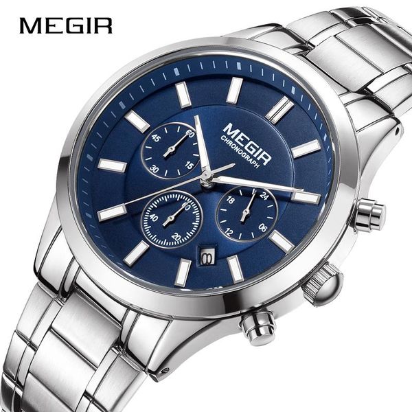 wristwatches megir stainless steel water ressistance wrist watch for men luminous chronograph business men's watches clock male reloj h, Slivery;brown
wristwatches megir stainless steel water ressistance wrist watch for men luminous chronograph business men's watches clock male reloj h, Slivery;brown