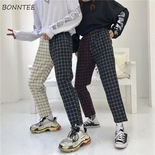 women's pants & capris women plaid vintage patchwork korean harajuku hip hop ankle-length trousers womens leisure ulzzang couple elasti, Black;white
women's pants & capris women plaid vintage patchwork korean harajuku hip hop ankle-length trousers womens leisure ulzzang couple elasti, Black;white