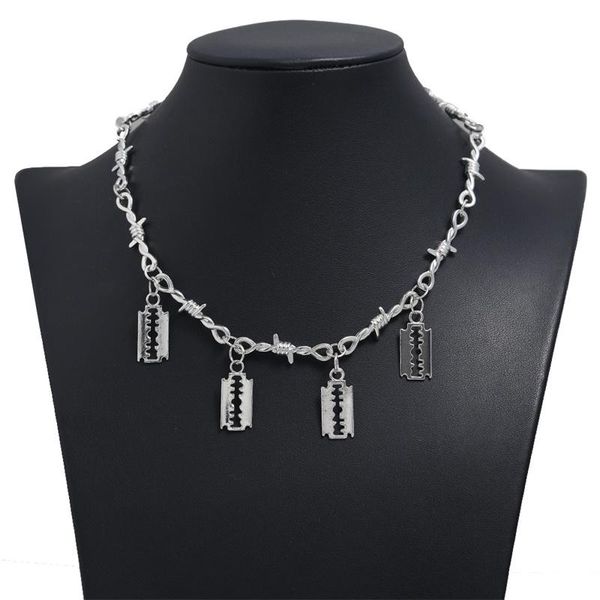 chains small wire brambles iron choker necklace women hip-hop gothic punk blade barbed little thorns chain gifts, Silver
chains small wire brambles iron choker necklace women hip-hop gothic punk blade barbed little thorns chain gifts, Silver