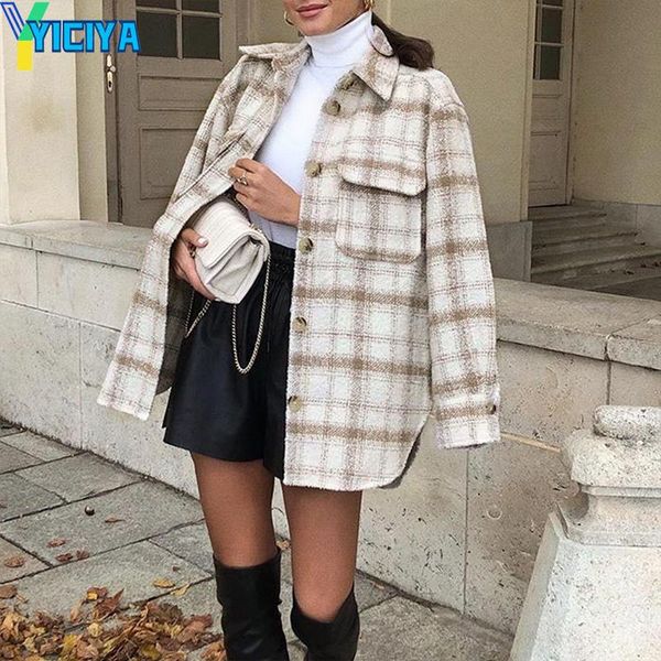 women's jackets vintage women soft tweed shirts 2021 spring-autumn fashion ladies elegant loose blouses streetwear girls oversize jacke, Black;brown
women's jackets vintage women soft tweed shirts 2021 spring-autumn fashion ladies elegant loose blouses streetwear girls oversize jacke, Black;brown