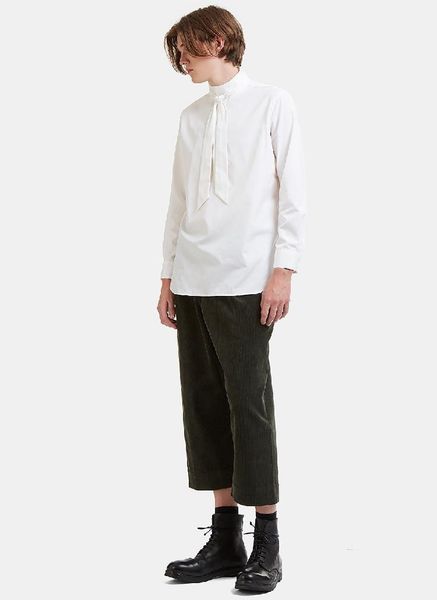 men's casual shirts oversized original design scarf neck loose shirt long sleeve runway, White;black
men's casual shirts oversized original design scarf neck loose shirt long sleeve runway, White;black