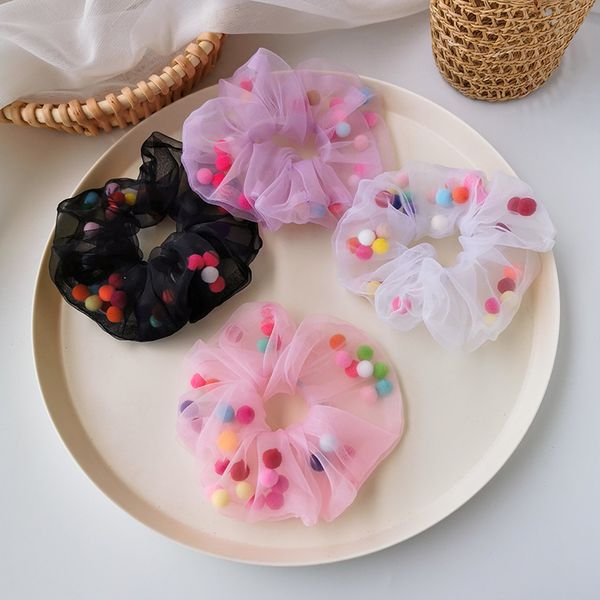sweet mesh thread organza hairball scrunchies colored gauze elastic bands girls holding ponytail accessories for hair, Pink
sweet mesh thread organza hairball scrunchies colored gauze elastic bands girls holding ponytail accessories for hair, Pink