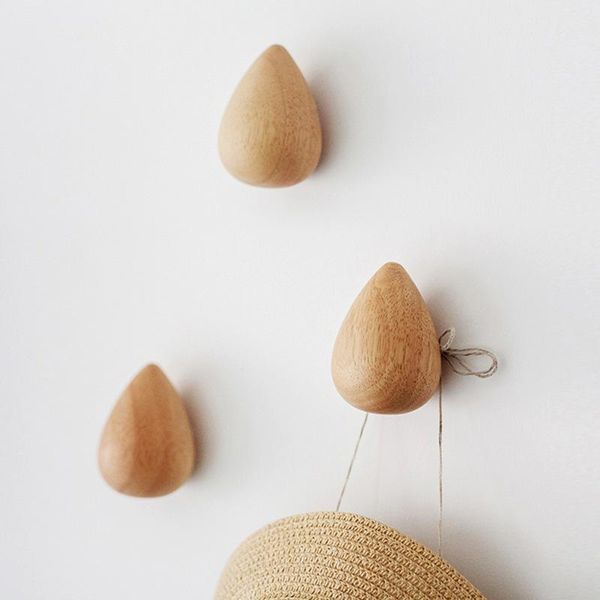 hooks & rails solid wood wall hook water drop shape punch-for door back key hanger hat clothes coat js
hooks & rails solid wood wall hook water drop shape punch-for door back key hanger hat clothes coat js
