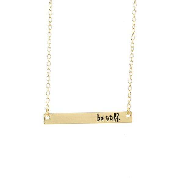 pendant necklaces 2021 fashion handmade "be still" necklace cute bar for jewelry gift, Silver
pendant necklaces 2021 fashion handmade "be still" necklace cute bar for jewelry gift, Silver