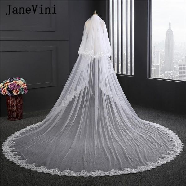 bridal veils janevini 2021 white/ivory cathedral wedding with comb lace appliques sequins soft tulle long voile de mariage, Black
bridal veils janevini 2021 white/ivory cathedral wedding with comb lace appliques sequins soft tulle long voile de mariage, Black