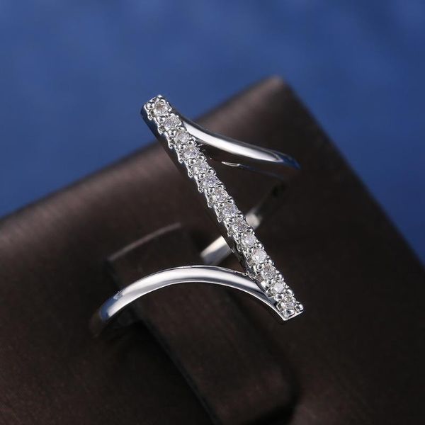 unique z shape silver color women finger ring wedding band bridal shine crystal zircon fashion rings, Slivery;golden
unique z shape silver color women finger ring wedding band bridal shine crystal zircon fashion rings, Slivery;golden