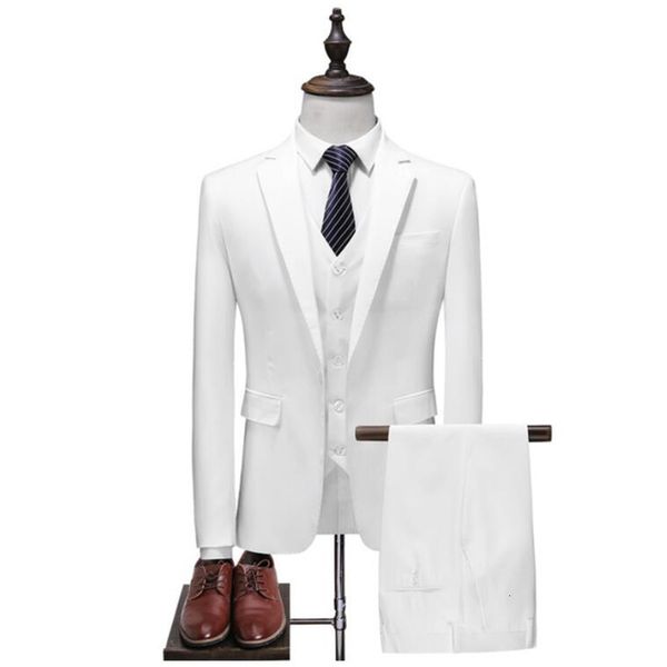 men's suits & blazers casual male blazer suit business party wedding groom tuxedos slim fit men (jacket+vest+pants )terno masculin, White;black
men's suits & blazers casual male blazer suit business party wedding groom tuxedos slim fit men (jacket+vest+pants )terno masculin, White;black
