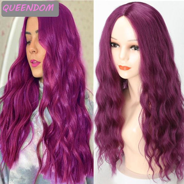 purple long wavy wigs for women 20inch ombre synthetic body wave wig natural hair wig heat resistant middle part cute lolita wig, Black
purple long wavy wigs for women 20inch ombre synthetic body wave wig natural hair wig heat resistant middle part cute lolita wig, Black