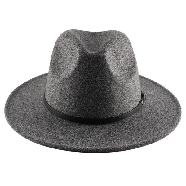 wide brim hats 2021 high-grade felt material hat fedora cross-border european and american fashion male jazz wholesa, Blue;gray
wide brim hats 2021 high-grade felt material hat fedora cross-border european and american fashion male jazz wholesa, Blue;gray