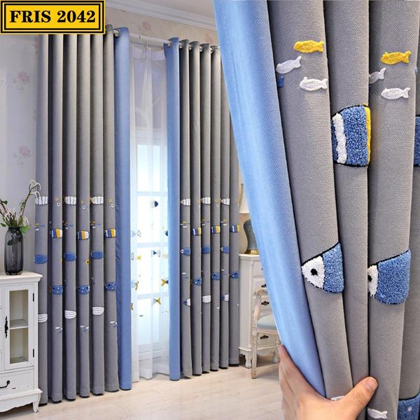 children's cartoon embroidery small fish stitching customized finished curtains for living dining room bedroom curtain & drapes
children's cartoon embroidery small fish stitching customized finished curtains for living dining room bedroom curtain & drapes