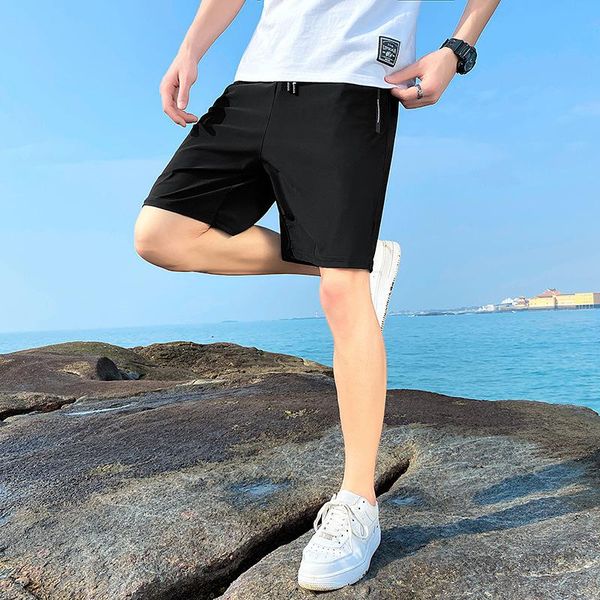 men's shorts 2021 summer youth large size casual pants loose thin five points short cross-border quick-drying beach, White;black
men's shorts 2021 summer youth large size casual pants loose thin five points short cross-border quick-drying beach, White;black