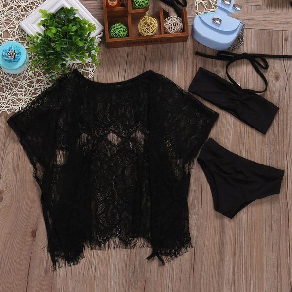 baby girls 3 pieces beachwear sets bikini + lace cover up kids solid swimming costume swimsuit outwear one-piece suits
baby girls 3 pieces beachwear sets bikini + lace cover up kids solid swimming costume swimsuit outwear one-piece suits
