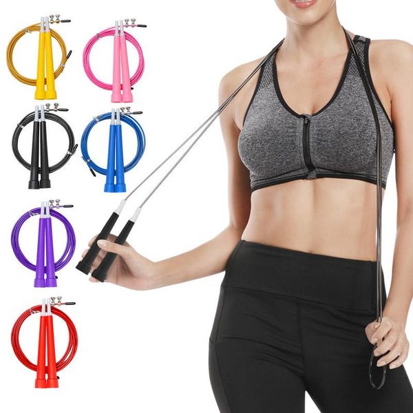 jump ropes skipping cable steel adjustable fast speed abs handle training boxing sports exercises
jump ropes skipping cable steel adjustable fast speed abs handle training boxing sports exercises