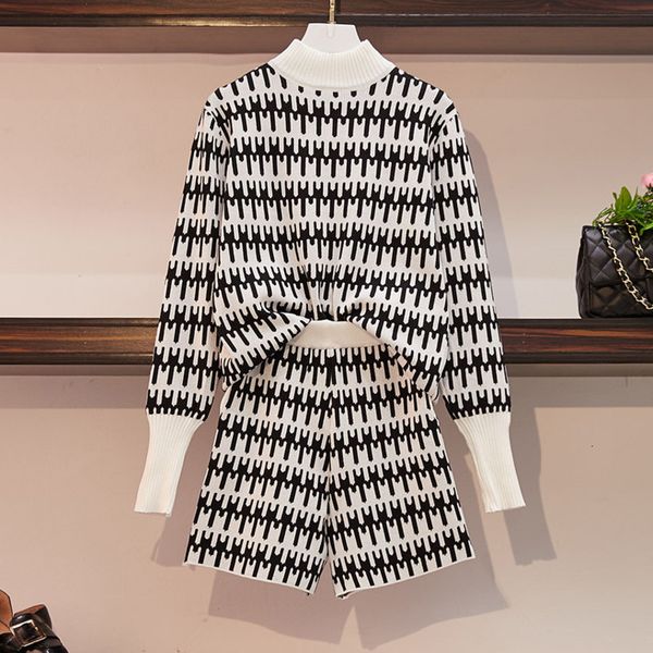 pant autumn winter korean vintage knitted 2 women pants turtleneck sweater pullover + shorts suits female two piece set sceb, White
pant autumn winter korean vintage knitted 2 women pants turtleneck sweater pullover + shorts suits female two piece set sceb, White