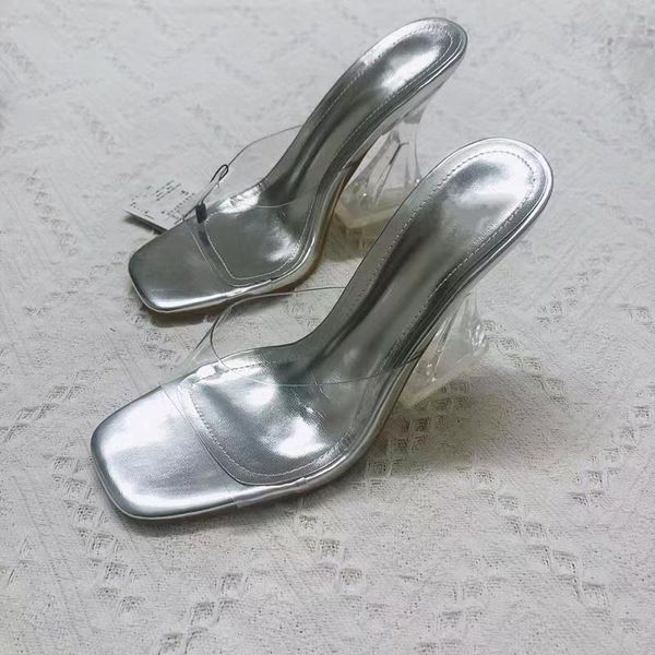 sandals women's shoes high heel with transparent thick silver plastic square toe heels, Black
sandals women's shoes high heel with transparent thick silver plastic square toe heels, Black