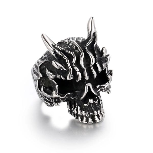 wedding rings fashion stainless steel devil's skull ring couples men and women trendy simple punk jewelry gift s0511, Slivery;golden
wedding rings fashion stainless steel devil's skull ring couples men and women trendy simple punk jewelry gift s0511, Slivery;golden