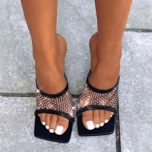 sandals breathable hollow mesh woman slippers fashion square open toe sandals stiletto high heels slides shoes djj, Black
sandals breathable hollow mesh woman slippers fashion square open toe sandals stiletto high heels slides shoes djj, Black