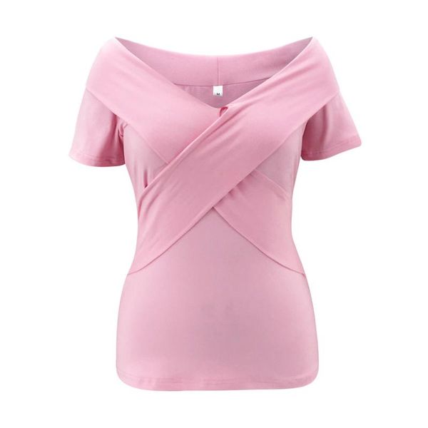 women's t-shirt imcute summer women elegant short sleeve criss-cross v-neck casual tight high waist female clothing 2021, White
women's t-shirt imcute summer women elegant short sleeve criss-cross v-neck casual tight high waist female clothing 2021, White