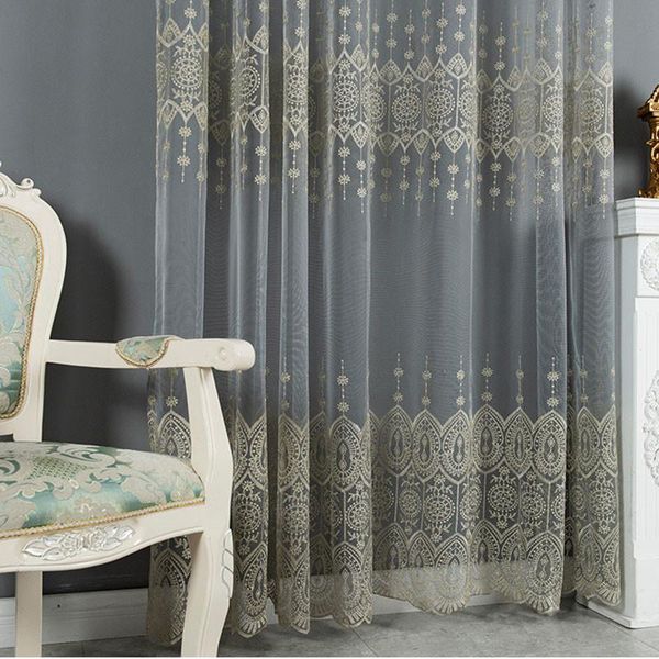 luxury european golden thread embroidery tulle curtain for living room elgent fabric bedroom windows sheer drape custom #4 & drapes
luxury european golden thread embroidery tulle curtain for living room elgent fabric bedroom windows sheer drape custom #4 & drapes
