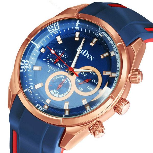 sport watch men fashion military quartz wristwatch rubber strap work 3 sub-dial relogio masculino waterproof male clock wristwatches, Slivery;brown
sport watch men fashion military quartz wristwatch rubber strap work 3 sub-dial relogio masculino waterproof male clock wristwatches, Slivery;brown