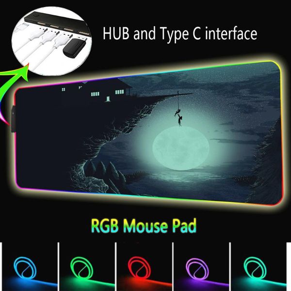 mouse pads & wrist rests hub gaming pad xxlled backlight stitched edge rgb with 4 ports usb keyboards accessories on the table
mouse pads & wrist rests hub gaming pad xxlled backlight stitched edge rgb with 4 ports usb keyboards accessories on the table
