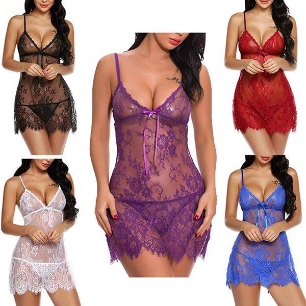 lingerie backls buttocks lace hollowed out mh stitching pajama women, Red;black
lingerie backls buttocks lace hollowed out mh stitching pajama women, Red;black
