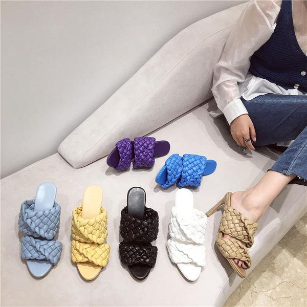 dress shoes designer weave high heels women pumps stiletto slippers summer sandals quality female, Black
dress shoes designer weave high heels women pumps stiletto slippers summer sandals quality female, Black