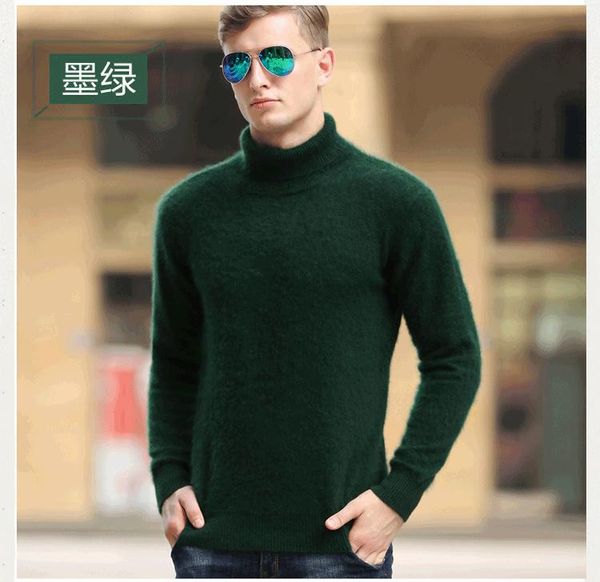 men's sweaters fashion mink cashmere sweater pullovers outwear man's turtleneck loose solid fit knitting clothing, White;black
men's sweaters fashion mink cashmere sweater pullovers outwear man's turtleneck loose solid fit knitting clothing, White;black