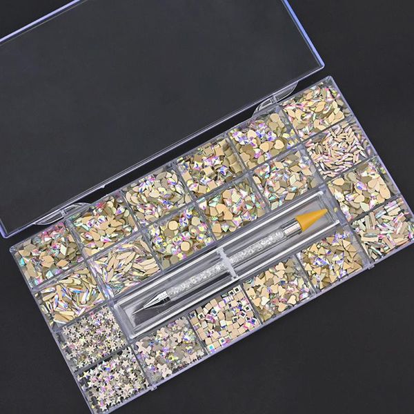 nail art decorations 21grids/box 2000pcs rhinestones+1pc dotting pen crystal red/ab color set flatback strass charms te#004, Silver;gold
nail art decorations 21grids/box 2000pcs rhinestones+1pc dotting pen crystal red/ab color set flatback strass charms te#004, Silver;gold